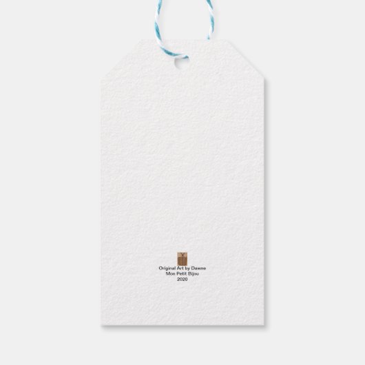 Chinoiserie Ginger Jar Jars Geschenkanhänger (Rückseite)