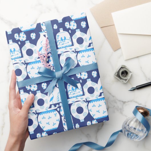 Chinoiserie Ginger Jar Jars Geschenkpapier (Schenken)