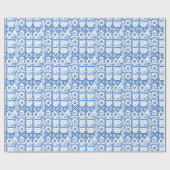 Chinoiserie Ginger Jar Jars Geschenkpapier (Flach)