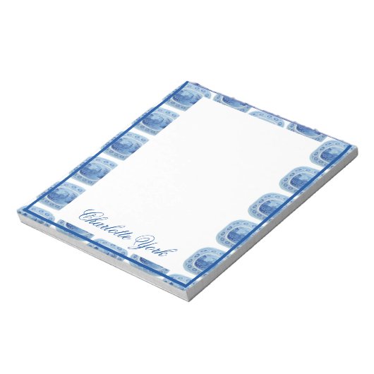 Chinoiserie Ginger Jar Jars Notepad Notizblock (Rotiert)