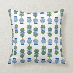 Chinoiserie Ginger Jar Jars Topiary Basket Kissen