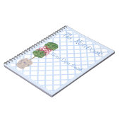 Chinoiserie Ginger Jar Jars Topiary Notebook Notizblock (Linke Seite)