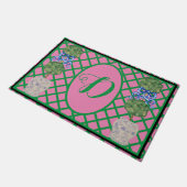 Chinoiserie Ginger Jar Jars Topiary Rug Doormat Fußmatte (Schrägansicht)