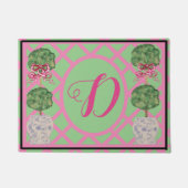 Chinoiserie Ginger Jar Jars Topiary Willkommen Fußmatte (Vorderseite)