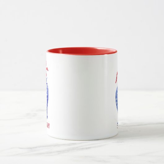 Chinoiserie Ginger Jar Monogram | Red Bow Tasse (Zentrum)