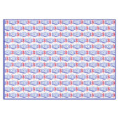 Chinoiserie Ginger Jar Monogram | Red Bow Tischdecke (Vorderseite (Horizontal))