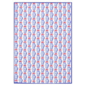 Chinoiserie Ginger Jar Monogram | Red Bow Tischdecke (Vorderseite)