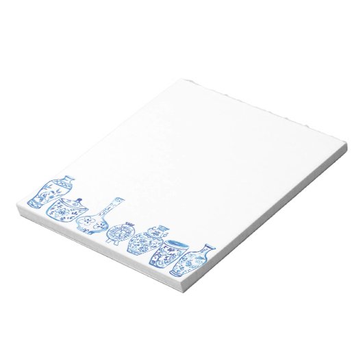 Chinoiserie Ginger Jar Notepad Notizblock (Rotiert)