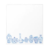 Chinoiserie Ginger Jar Notepad Notizblock (Vorderseite)