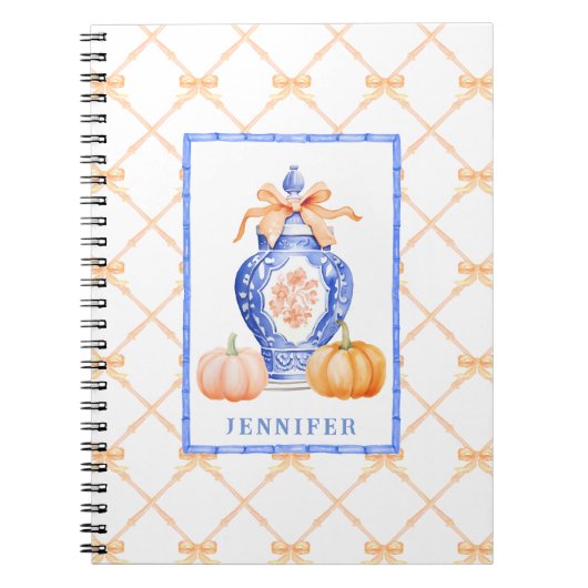 Chinoiserie Ginger Jar Notizblock (Vorderseite)