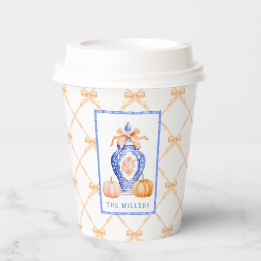 Chinoiserie Ginger Jar Pappbecher (Vorderseite)