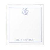 Chinoiserie Ginger Jar Vase Personalisiert Notepad Notizblock (Vorderseite)