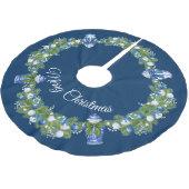 Chinoiserie Ginger Jar Weihnachtsbaumrock Polyester Weihnachtsbaumdecke (Schrägansicht)