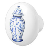 Chinoiserie Ginger Jar White Keramikknauf (Rechts)