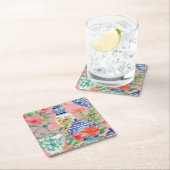 Chinoiserie Ginger Jars & Blume Rechteckiger Pappuntersetzer (Vor Ort)