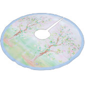 Chinoiserie, großmütig polyester weihnachtsbaumdecke (Schrägansicht)