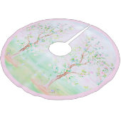 Chinoiserie, großmütig polyester weihnachtsbaumdecke (Schrägansicht)