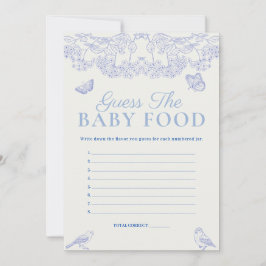 Chinoiserie Guess Baby Food Baby Duschkarte Einladung