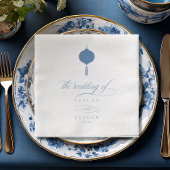 Chinoiserie Hanging Lantern Motif ID1094 Serviette