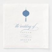 Chinoiserie Hanging Lantern Motif ID1094 Serviette (Vorderseite)