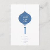 Chinoiserie Hanging Lantern Motif Tabelle Nr. ID10 Einladung (Rückseite)