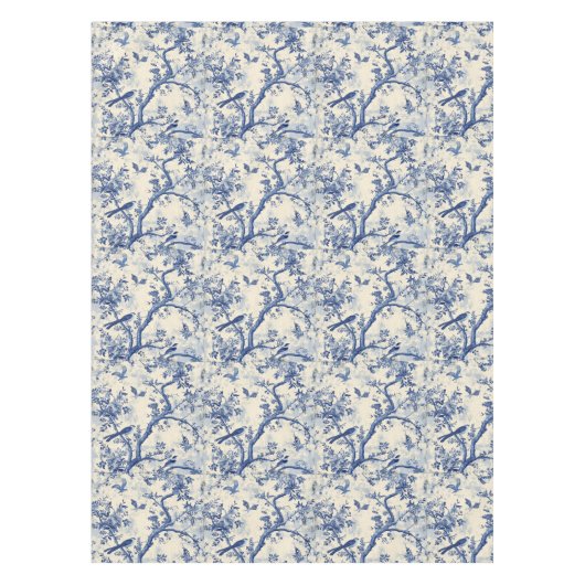 Chinoiserie Harmonie: Bird & Tree Tablecloth Tischdecke (Vorderseite)