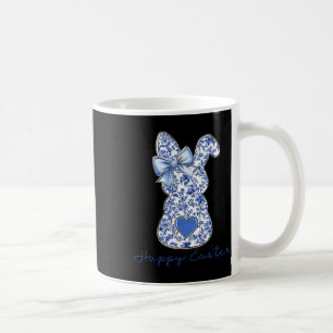 Chinoiserie-Hasen-Kaninchen-Vintage-Blau-Weiß-Pa Kaffeetasse