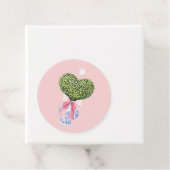 Chinoiserie Herz Topiary Valentine Geschenkanhänger (Beispiel)