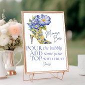 Chinoiserie High Heel Shoe Mimosa Bar Table Zeiche Tischnummer