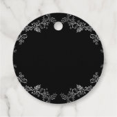 Chinoiserie Hochzeit Geschenkanhänger (Rückseite)