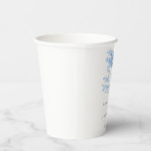 Chinoiserie-Hochzeitsblumen-Monogramm Elegant Pappbecher (Rechts)