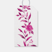 Chinoiserie Hochzeitsmonogramm Geschenkanhänger (Rückseite)