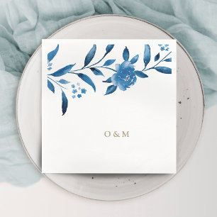 Chinoiserie Hochzeitsmonogramm Serviette