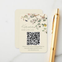 Chinoiserie-Hochzeitswebsite RSVP-QR-Code