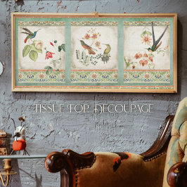 Chinoiserie Hummingbird Elegante Seidenpapier
