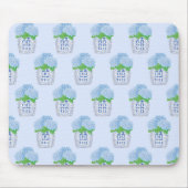 Chinoiserie Hydrangea Mouse Pad Mousepad (Vorne)