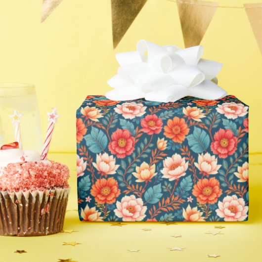 Chinoiserie in hellen Farben Geschenkpapier (Geburtstagsparty)