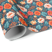Chinoiserie in hellen Farben Geschenkpapier (Rolleneckpunkt)
