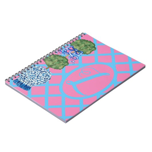 Chinoiserie Ingwer Jars Topirade Notizblock (Linke Seite)