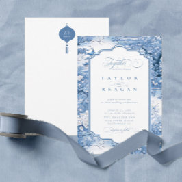 Chinoiserie-Inspiriert Muster ID1094 Einladung