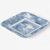 Chinoiserie-Inspiriert Muster ID1094 Pappteller (Gewinkelt)