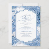 Chinoiserie-Inspiriert Muster ID1098 Einladung (Vorderseite)