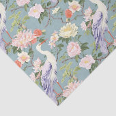 Chinoiserie Jade Floral Egret Seidenpapier (Ausschnitt)