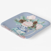 Chinoiserie Jug mit Pinecones und Seashells Pappteller (Gewinkelt)