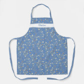 Chinoiserie-Kameliengarten auf blauem Apron Schürze (Vorderseite)