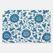 Chinoiserie Klassisches Chinesisches Blumenblau We Geschenkpapier Set (Vorderseite 3)