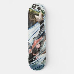 Chinoiserie Koi Karpfen Wasserfall Japanische Kuns Skateboard