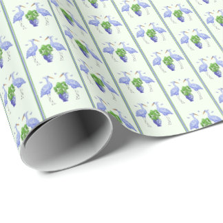 Chinoiserie-Kranich-Verpackungspapier Geschenkpapier