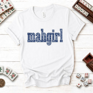 Chinoiserie-Kundenspezifischer-Rücken-Name Mahgirl T-Shirt