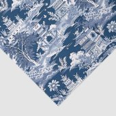 Chinoiserie Landschaftsbild Seidenpapier (Ausschnitt)